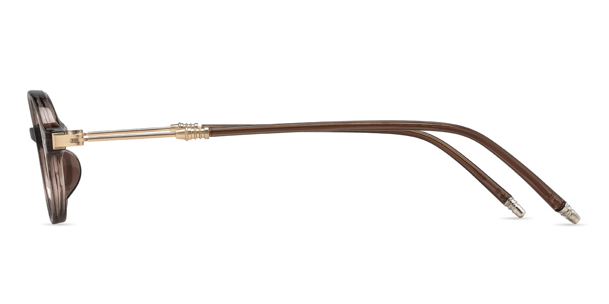 Brown Davis Glasses - Oval Glasses