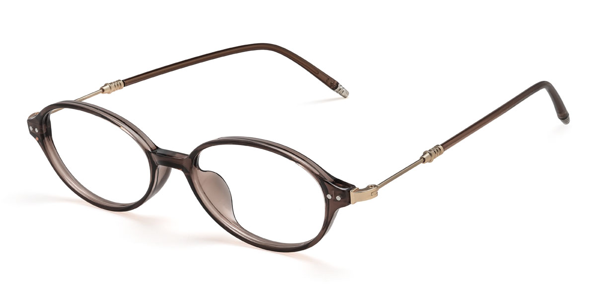 Brown Davis Glasses - Oval Glasses