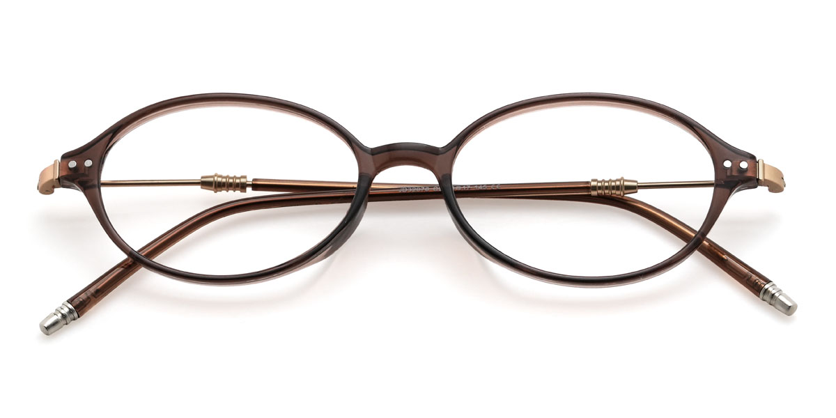 Brown Davis Glasses - Oval Glasses