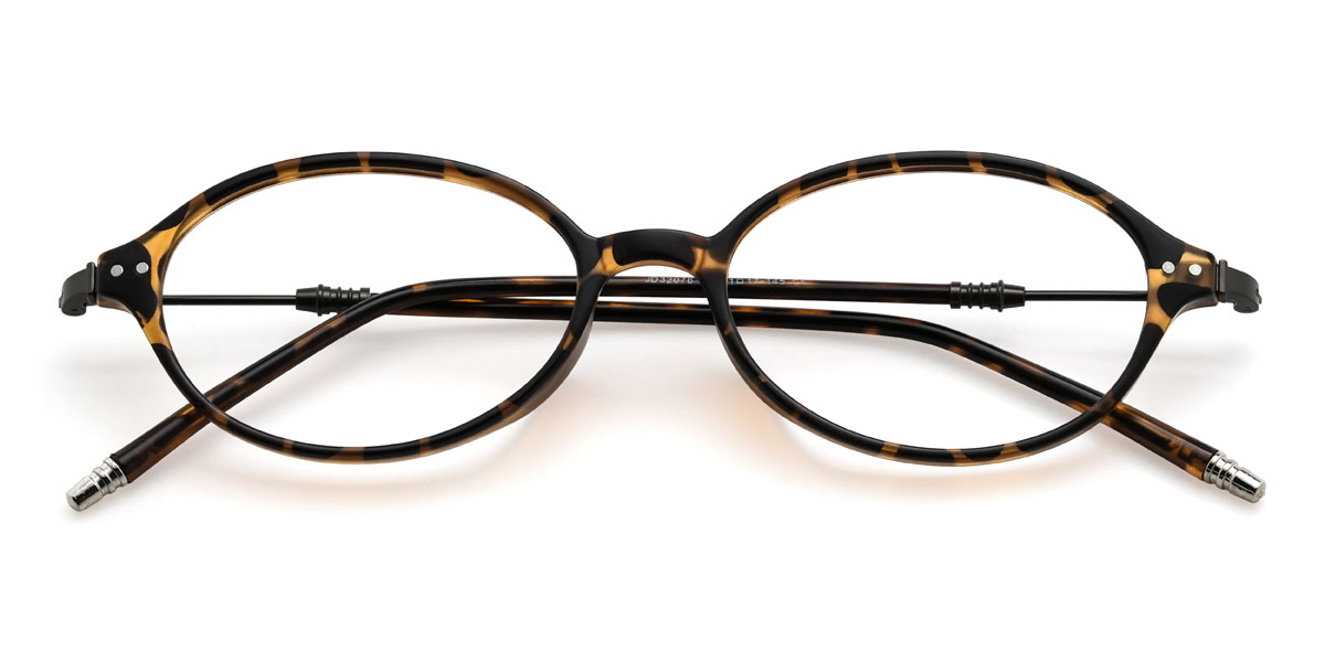 Tortoiseshell Davis Glasses - Oval Glasses
