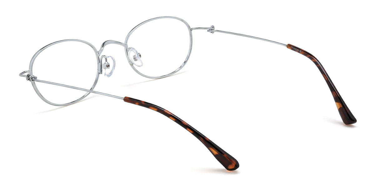 Silver Krishiv Glasses - Oval Glasses
