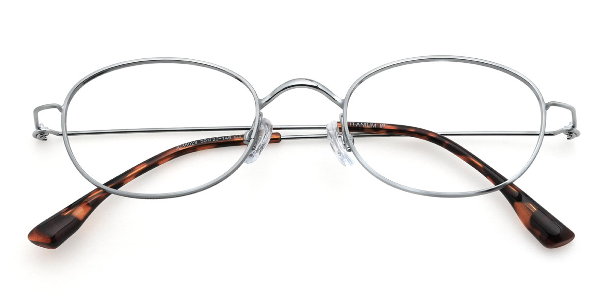 Silver Krishiv Glasses - Oval Glasses