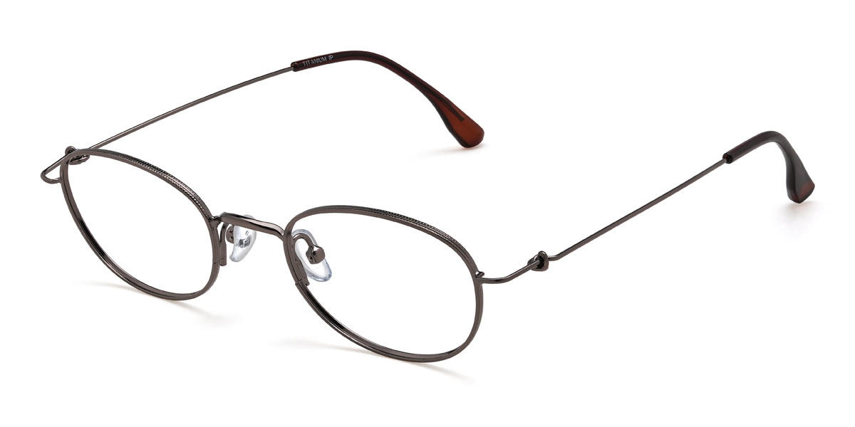 Brown Krishiv Glasses - Oval Glasses
