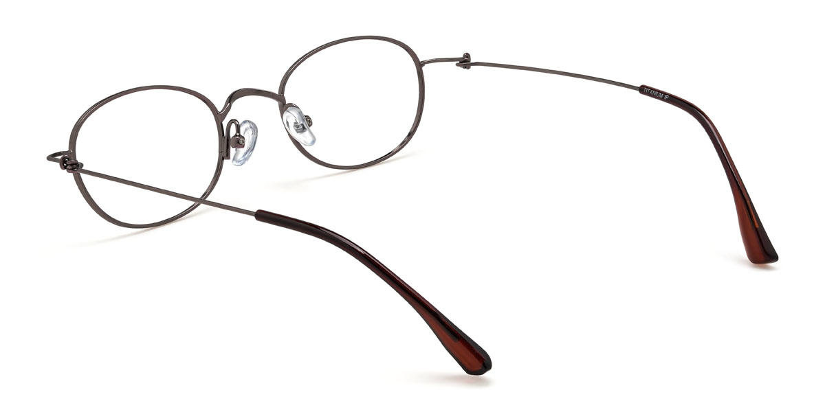 Brown Krishiv Glasses - Oval Glasses