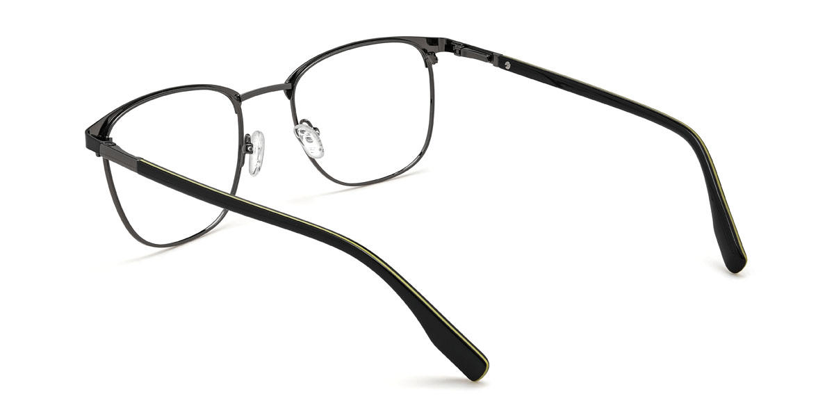 Gun Black Amias Glasses - Square Glasses