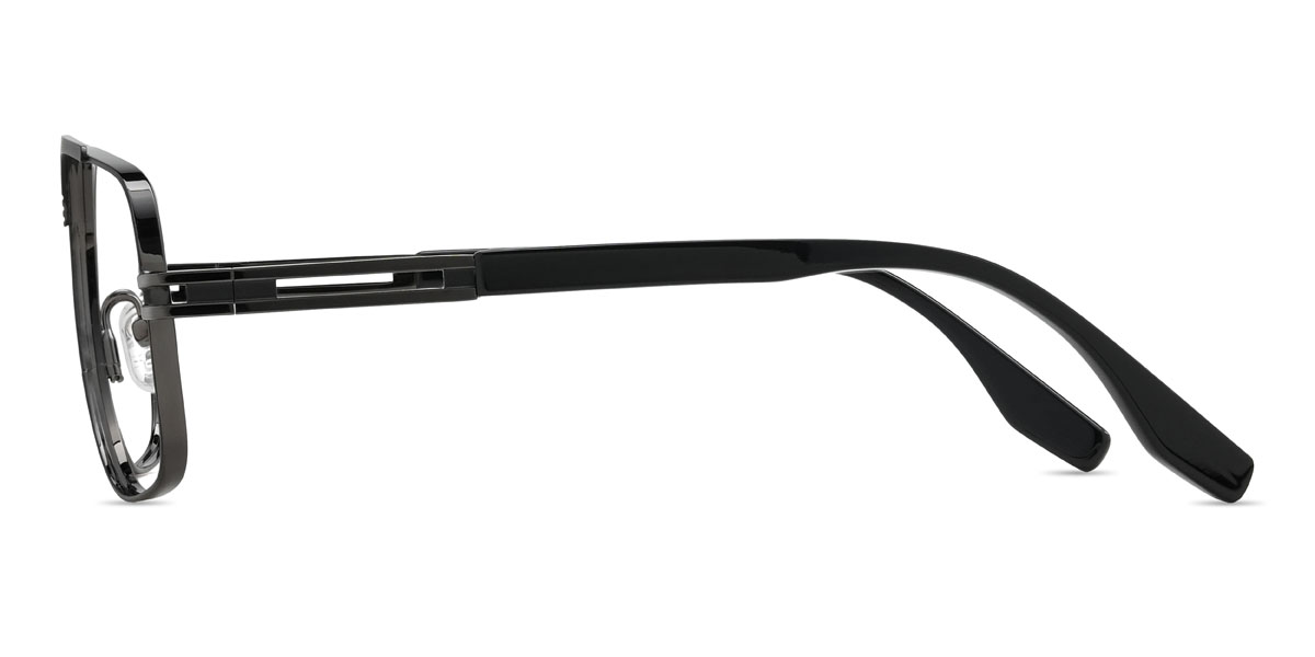 Black Landyn Glasses - Aviator Glasses