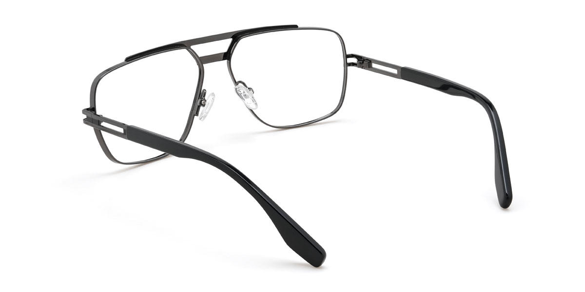 Black Landyn Glasses - Aviator Glasses