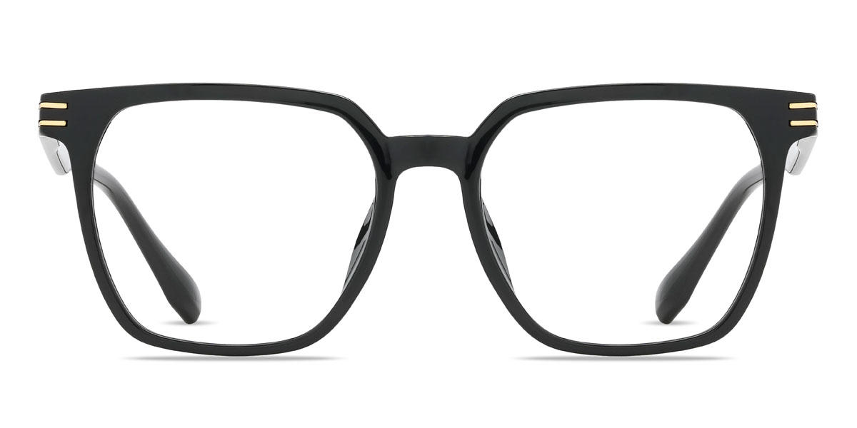 Black Jayda Glasses - Square Glasses