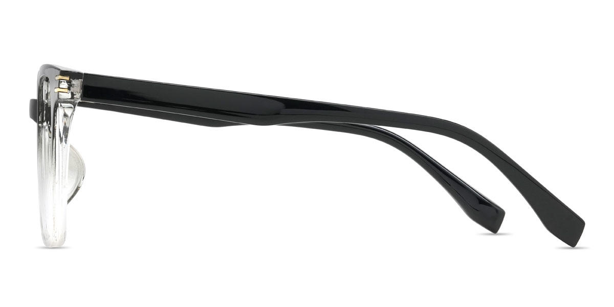 Black Clear Jayda Glasses - Square Glasses