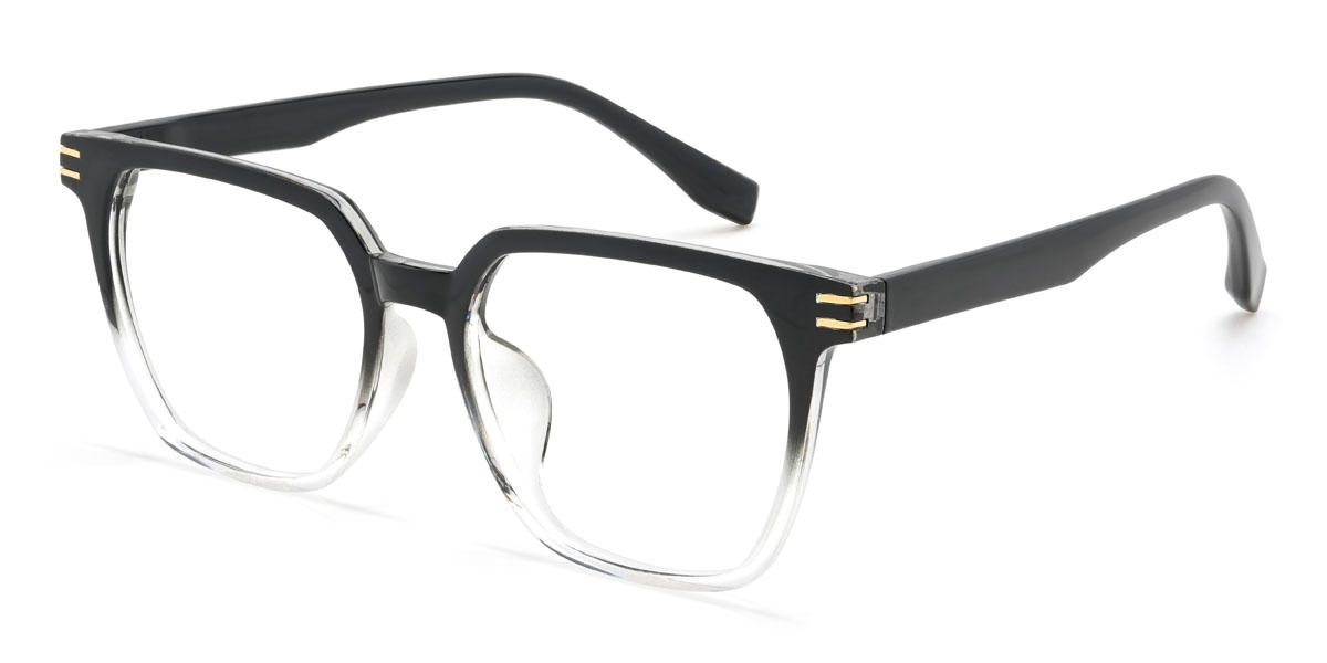 Black Clear Jayda Glasses - Square Glasses