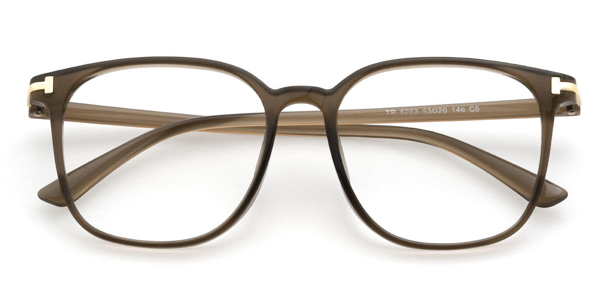 Brown Khalani Glasses - Square Glasses