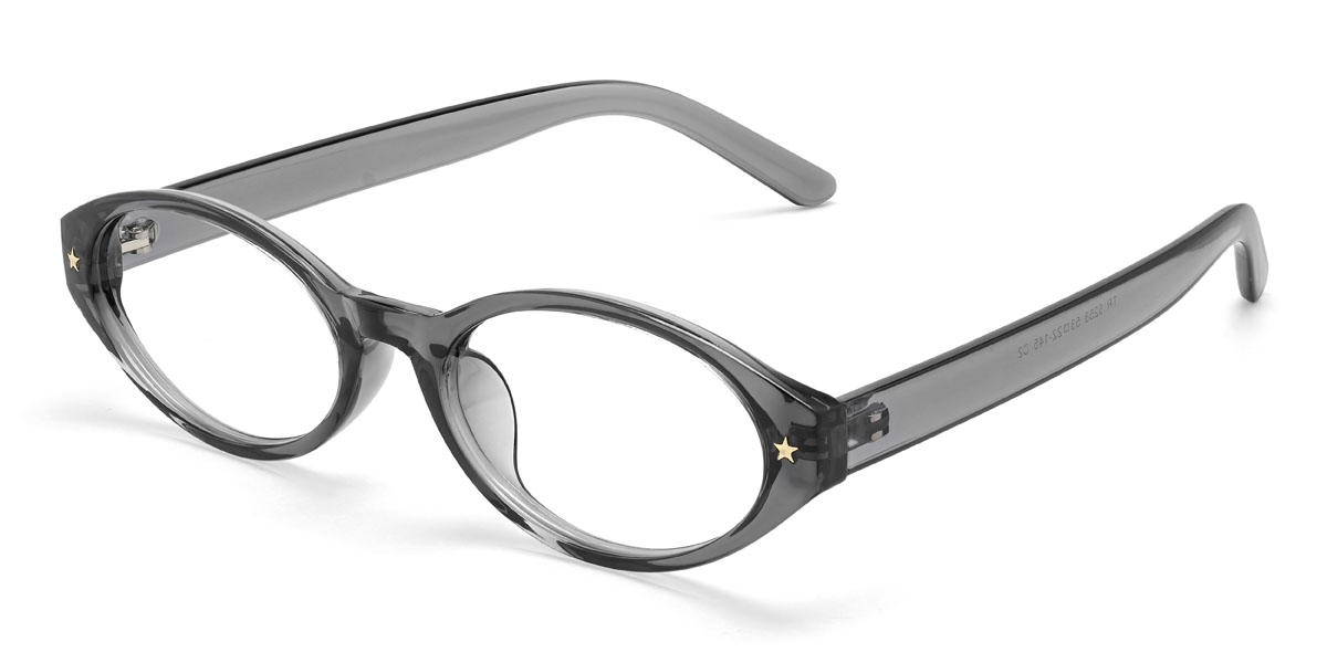Grey Chelsea Glasses - Oval Glasses