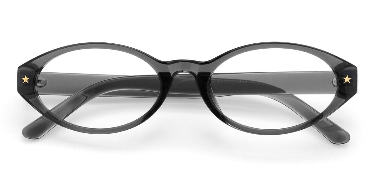 Grey Chelsea Glasses - Oval Glasses