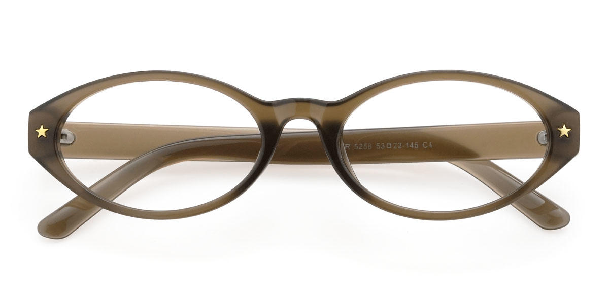 Brown Chelsea Glasses - Oval Glasses