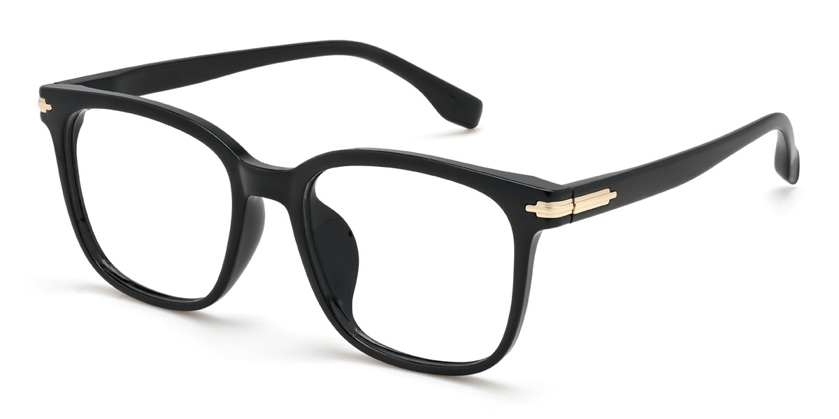 Black Alaiya Glasses - Square Glasses