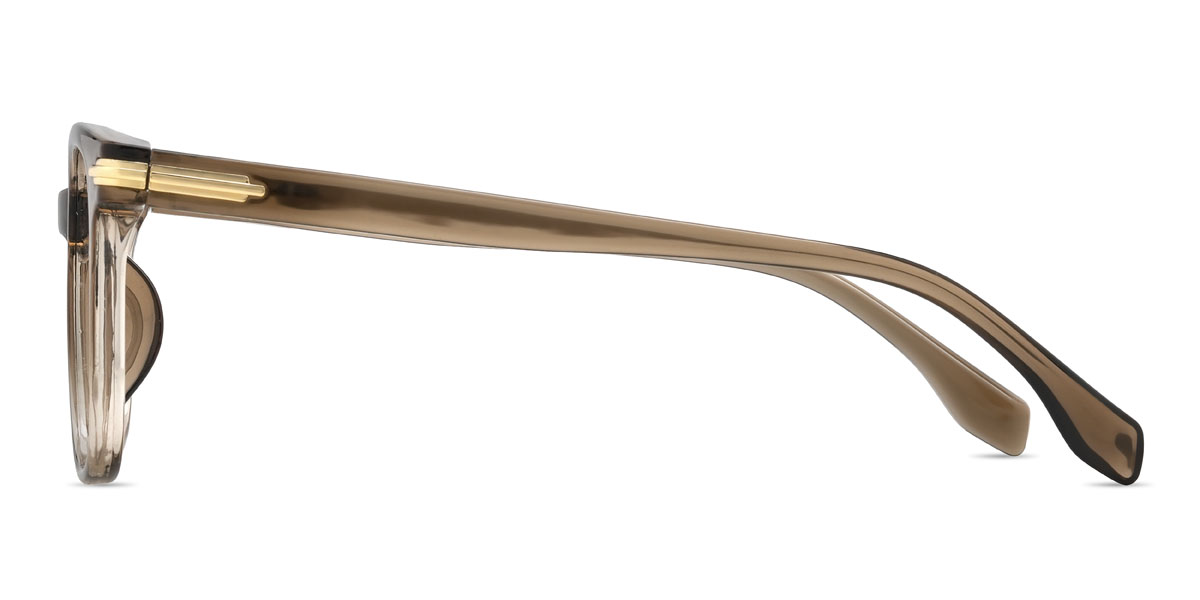 Gradient Brown Alaiya Glasses - Square Glasses