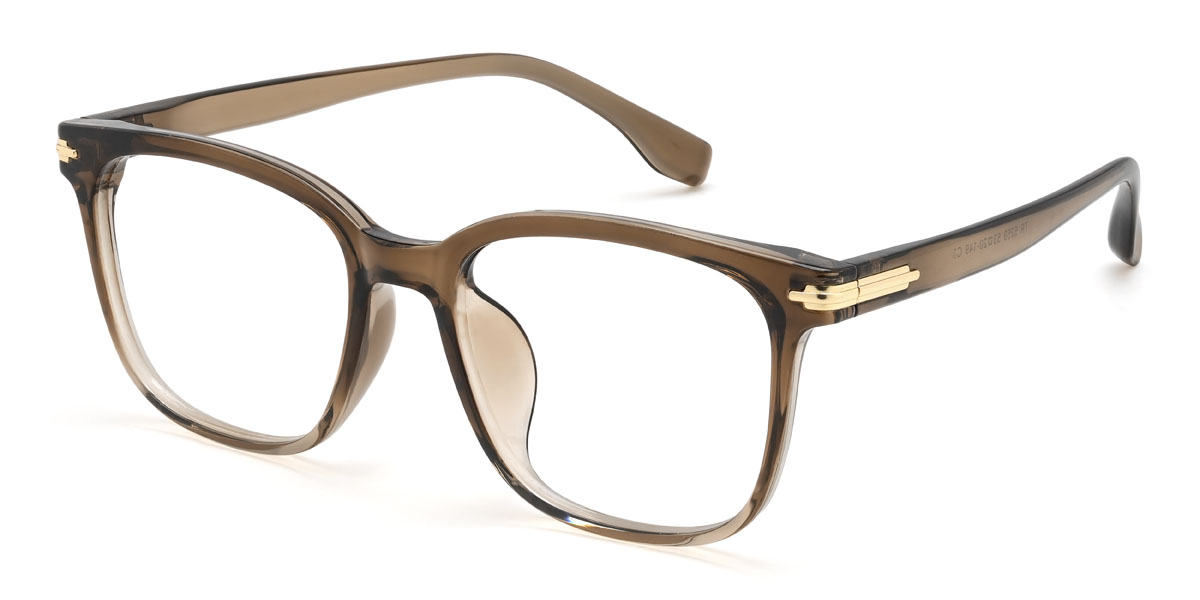 Gradient Brown Alaiya Glasses - Square Glasses