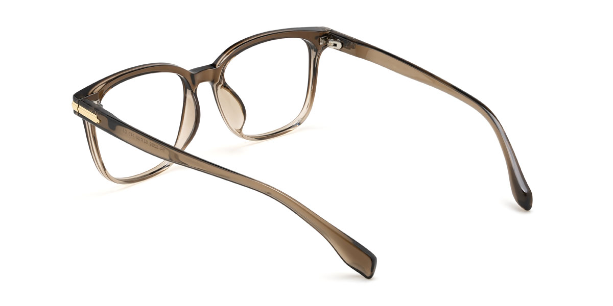 Gradient Brown Alaiya Glasses - Square Glasses