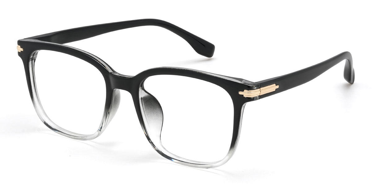 Black Clear Alaiya Glasses - Square Glasses
