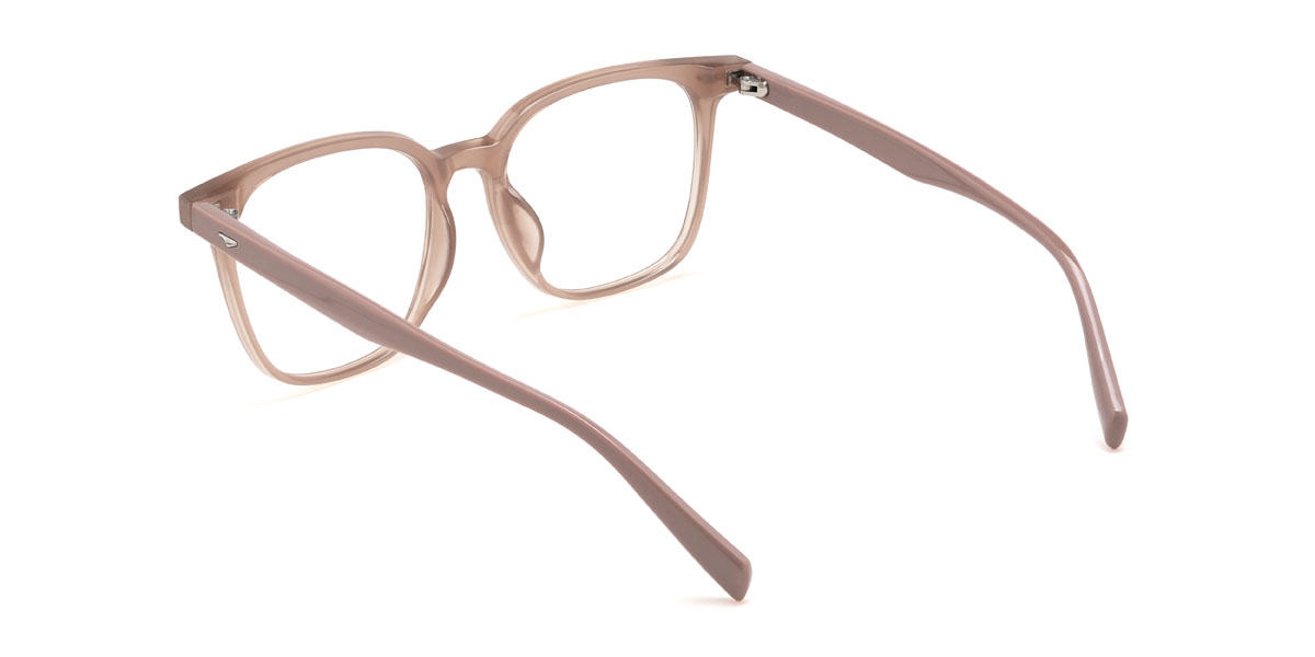 Nude Pink Lottie Glasses - Square Glasses