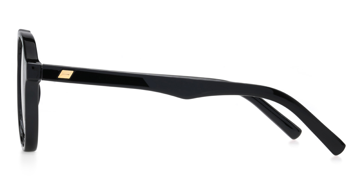 Black Grey Mourad Glasses - Aviator Sunglasses