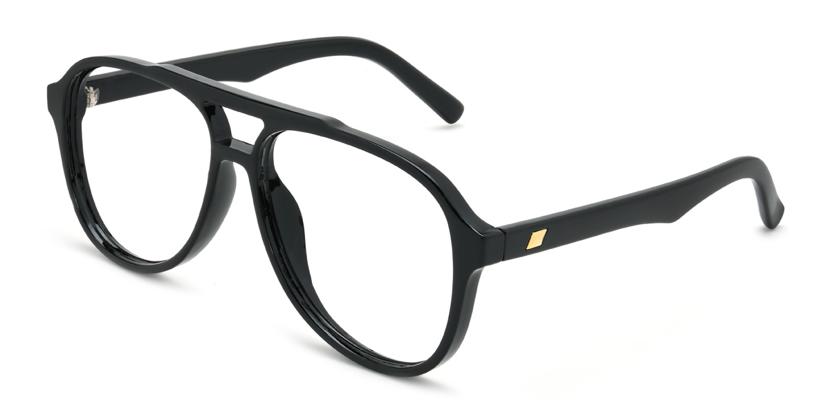 Black Adrien Glasses - Aviator Glasses