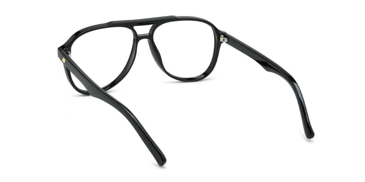 Black Adrien Glasses - Aviator Glasses