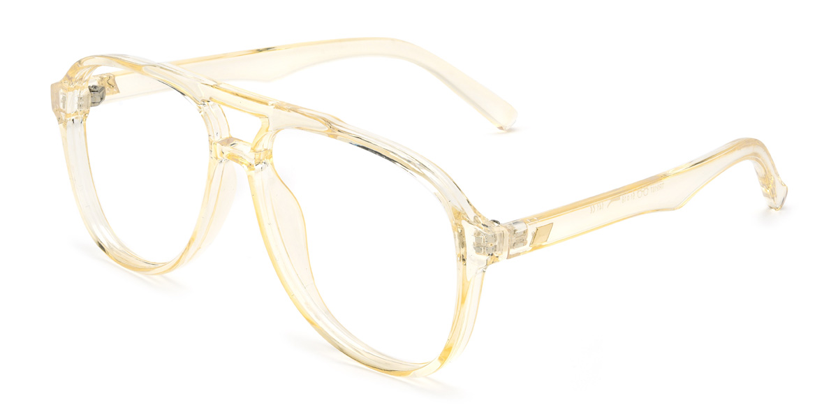 Yellow Adrien Glasses - Aviator Glasses