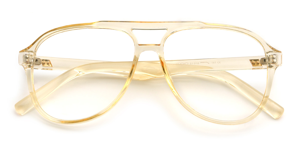 Yellow Adrien Glasses - Aviator Glasses