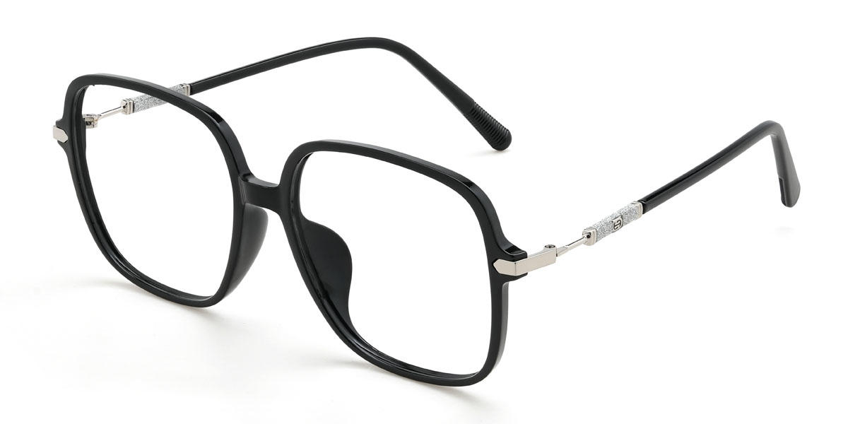 Black Emiliana Glasses - Square Glasses