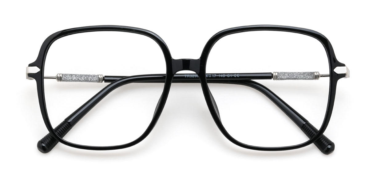 Black Emiliana Glasses - Square Glasses