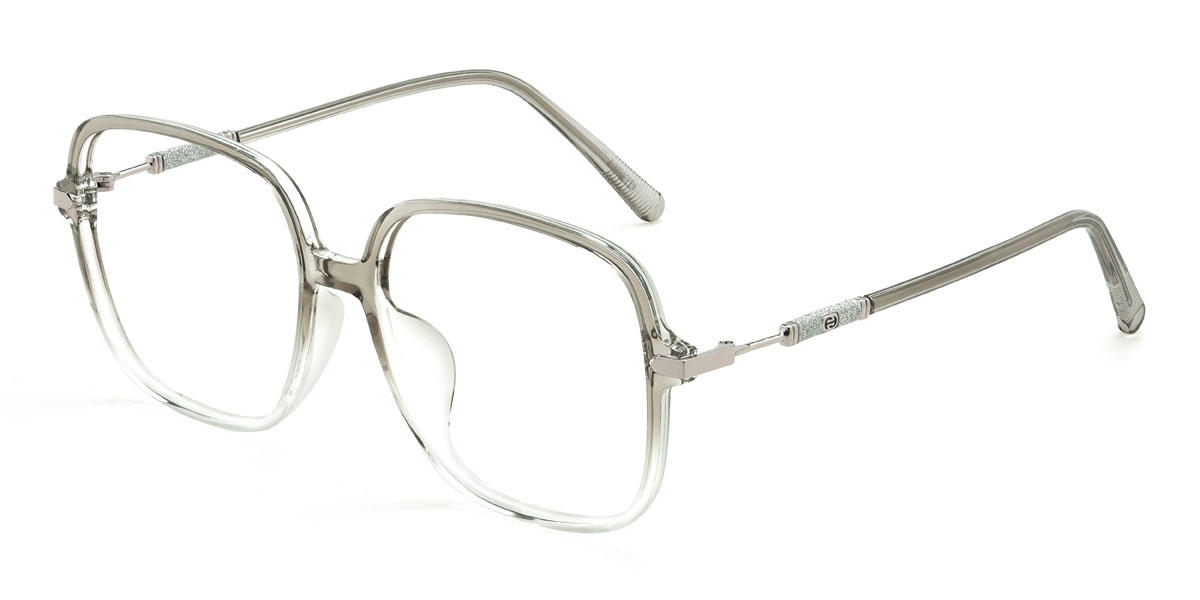 Gradient Grey Emiliana Glasses - Square Glasses
