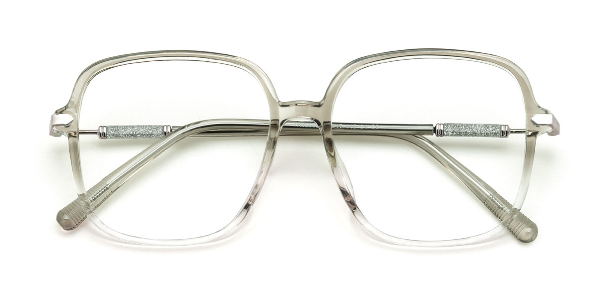 Gradient Grey Emiliana Glasses - Square Glasses