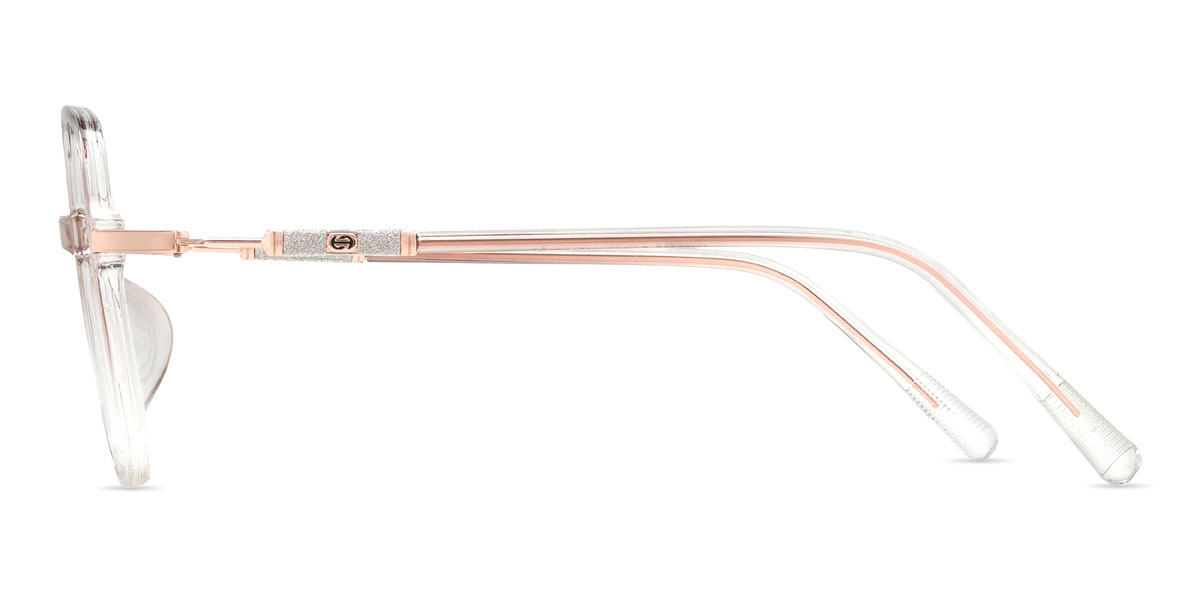 Gradient Light Pink Emiliana Glasses - Square Glasses