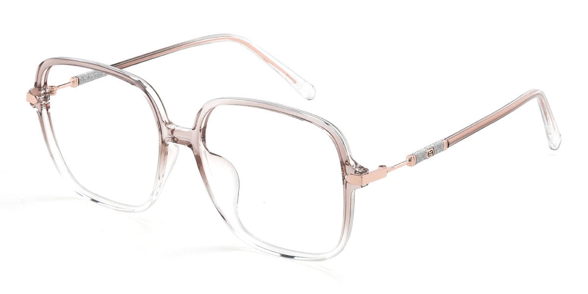 Gradient Light Pink Emiliana Glasses - Square Glasses