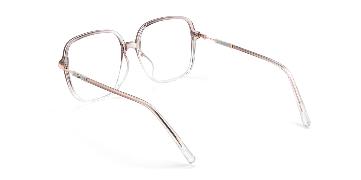 Gradient Light Pink Emiliana Glasses - Square Glasses