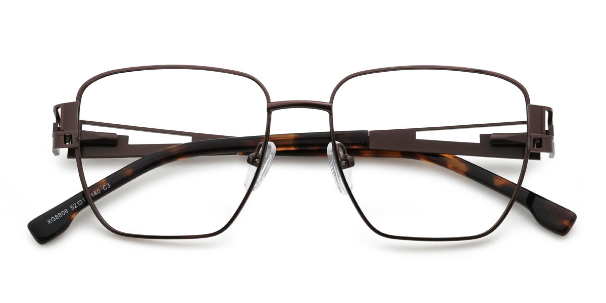 Brown Inara Glasses - Rectangle Glasses