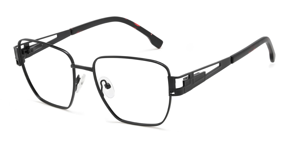Black Inara Glasses - Rectangle Glasses