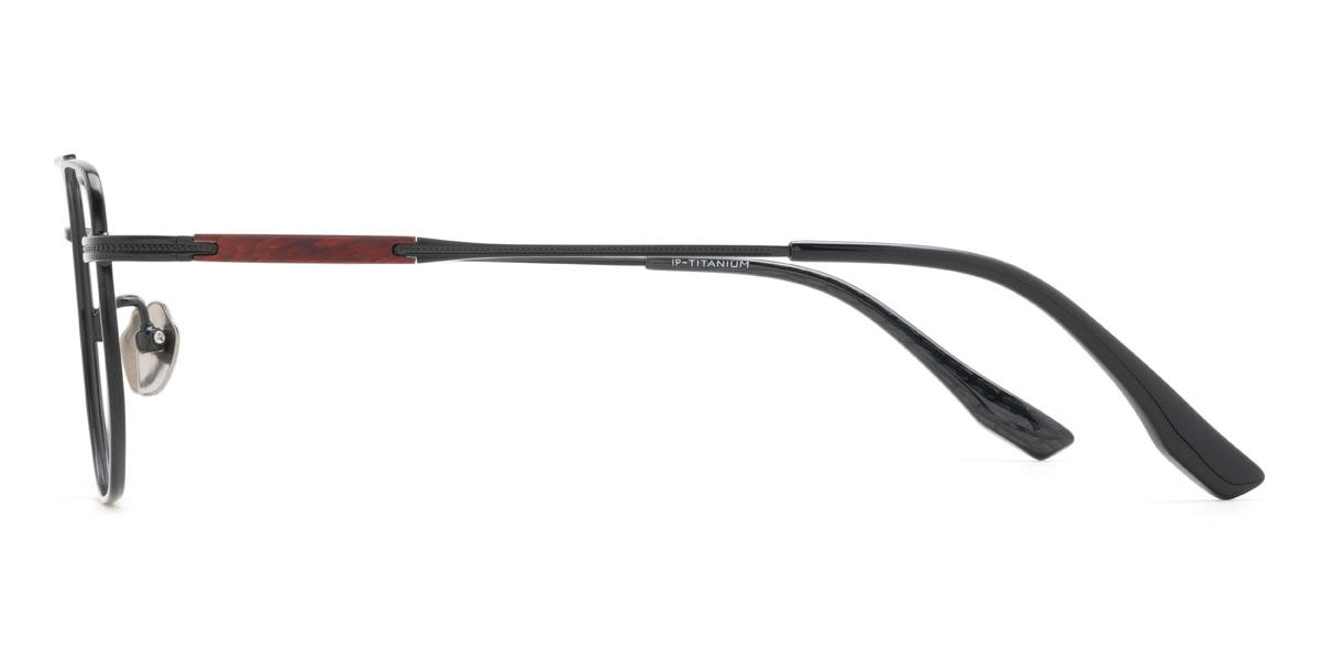 Black Akeyel Glasses - Aviator Glasses