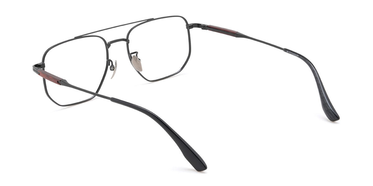 Black Akeyel Glasses - Aviator Glasses
