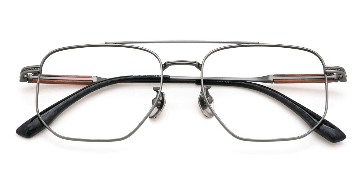 Grey Akeyel Glasses - Aviator Glasses