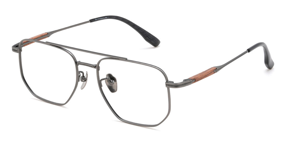 Grey Akeyel Glasses - Aviator Glasses
