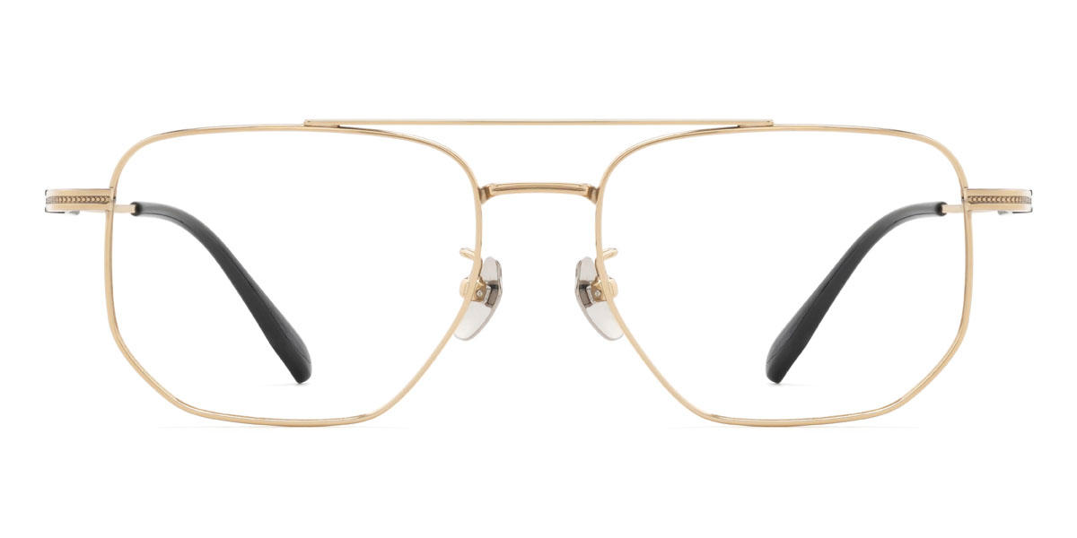 Gold Akeyel Glasses - Aviator Glasses