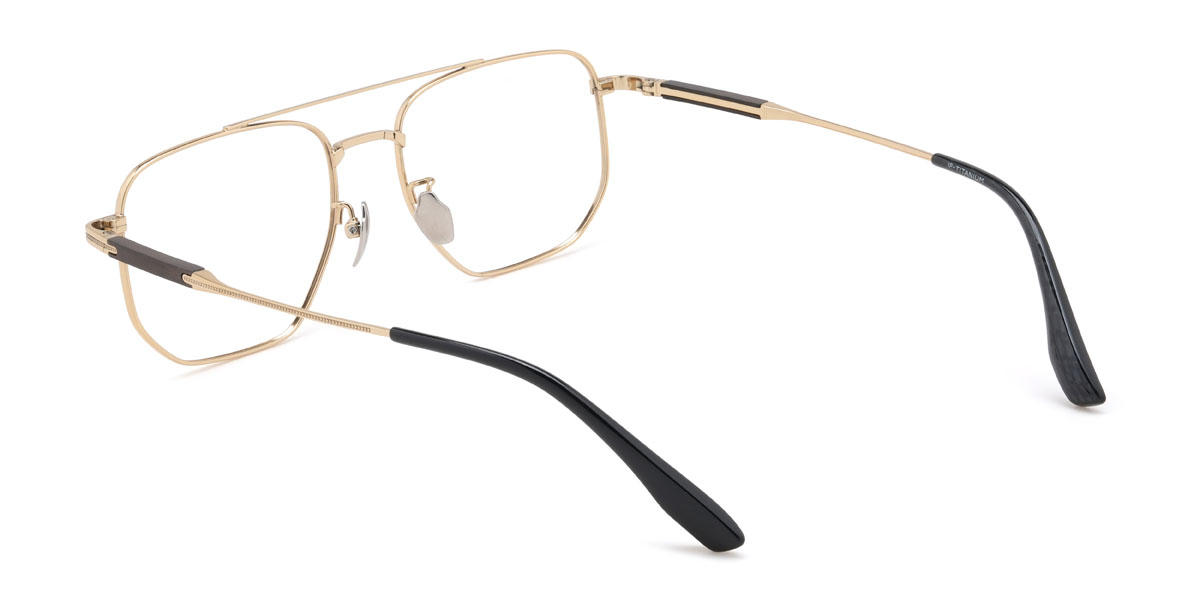 Gold Akeyel Glasses - Aviator Glasses