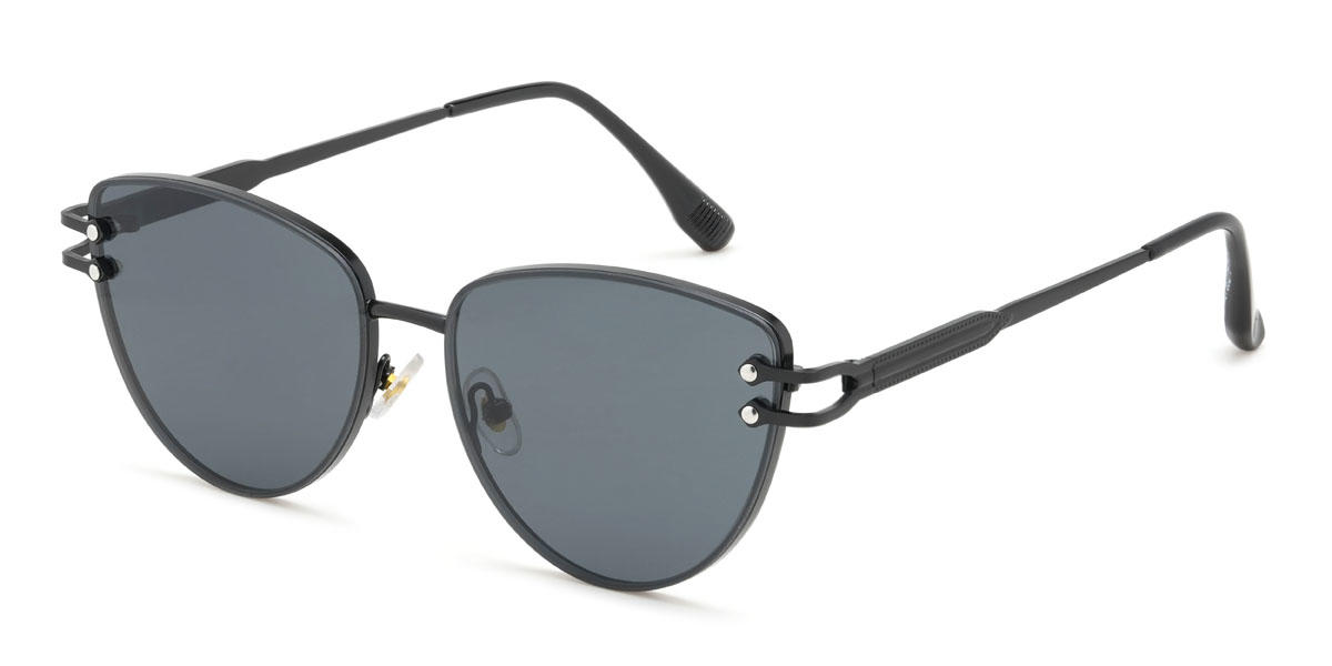 Fekete szürke Jacia Szemüveg - Cat Eye Sunglasses