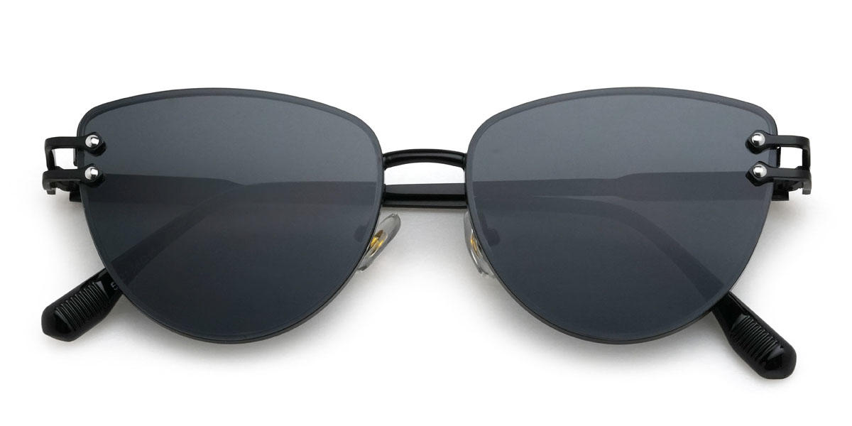 Fekete szürke Jacia Szemüveg - Cat Eye Sunglasses