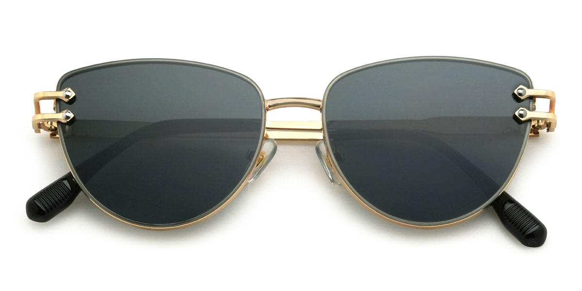 Gold Grau Jacia Brille - Cat Eye Sunglasses