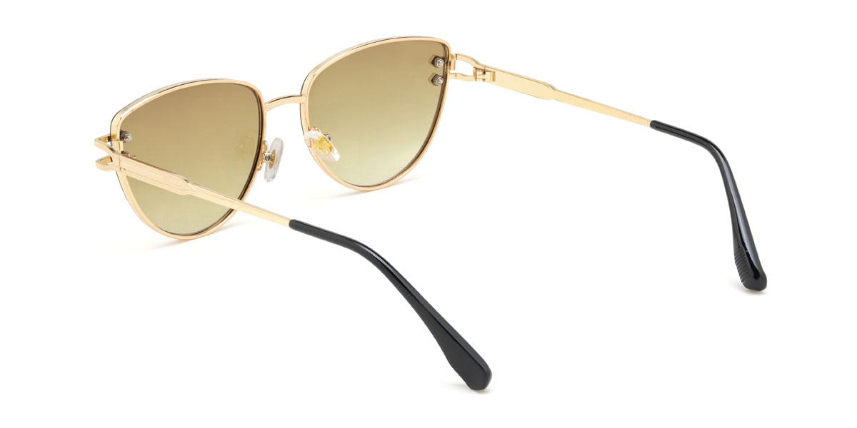 Gold Gradual Green Jacia Glasses - Cat Eye Sunglasses