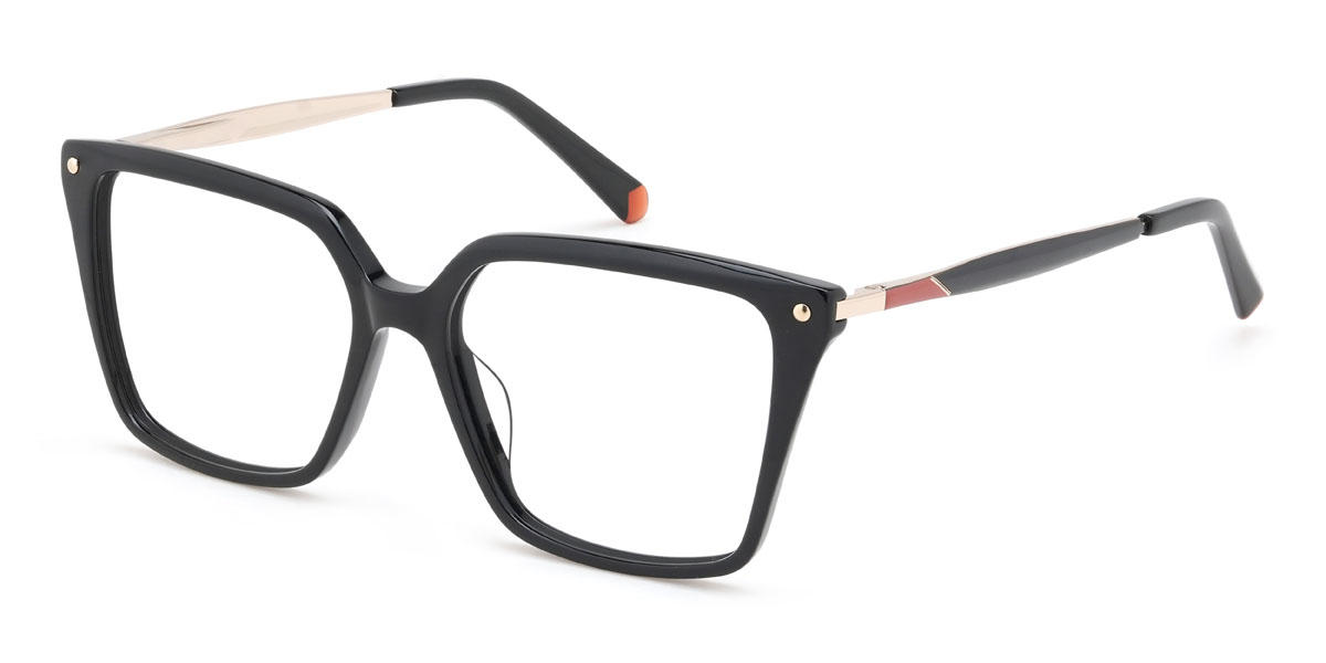 Black Emersyn Glasses - Rectangle Glasses