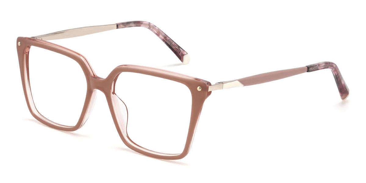 Pink Emersyn Glasses - Rectangle Glasses